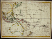 Karte von Australien oder Polynesien: nach den Zeichnungen Reisebeschreibungen, und Tagebucher der vorzuglichsten Seefahrer bis 1789 entwirssen im Jahr 1792, vermehrt 1796